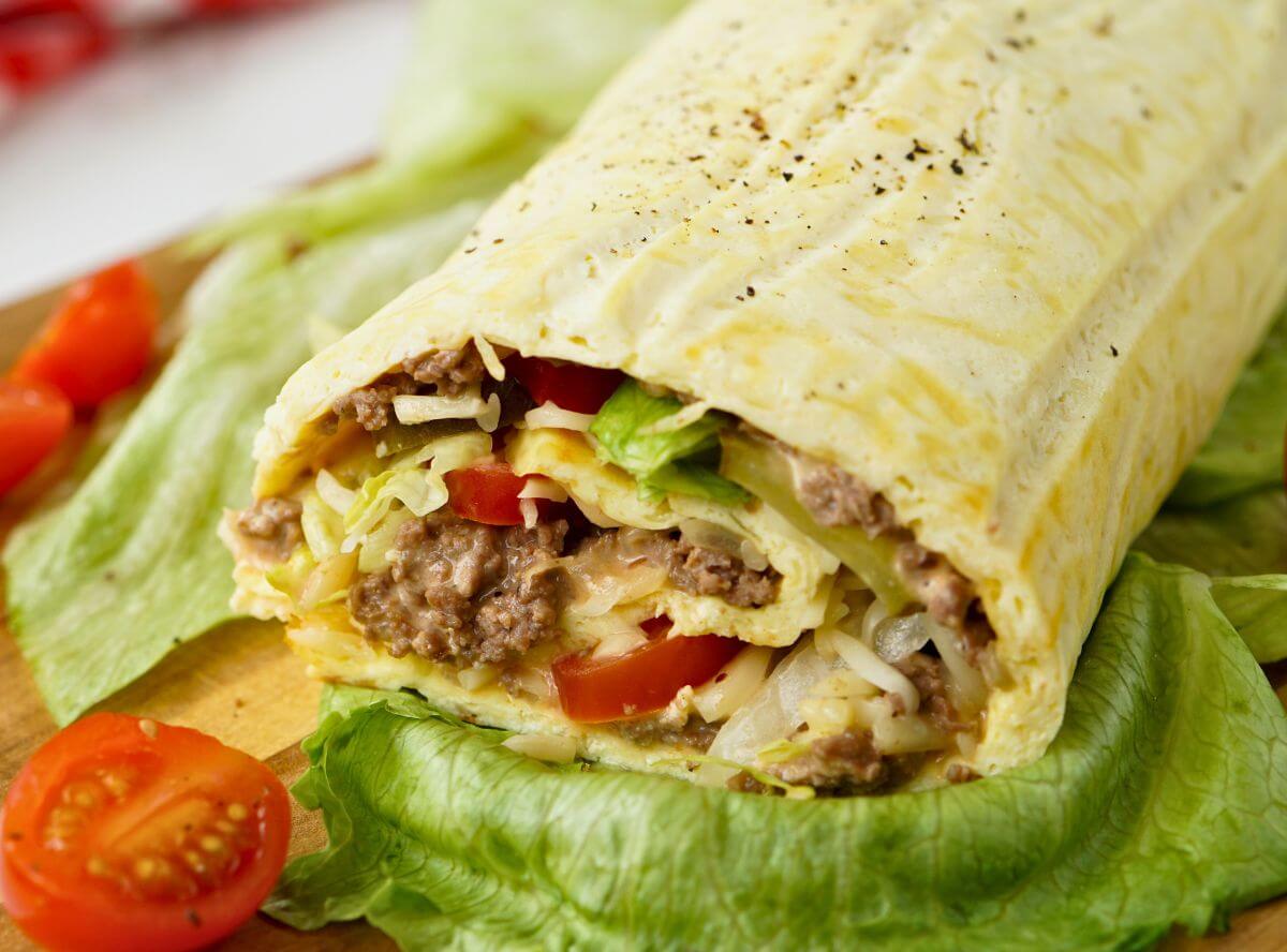 Low Carb Big Mac Rolle