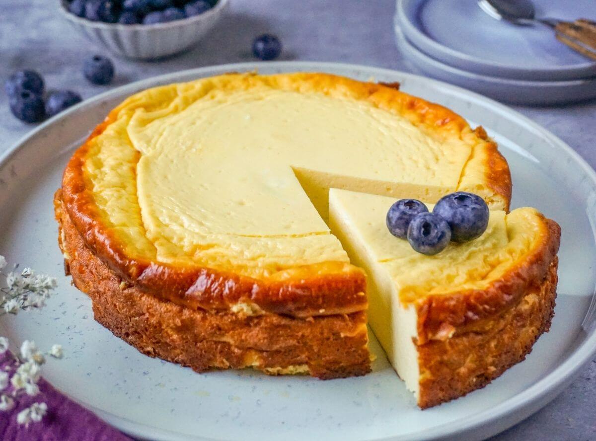 Low Carb K&auml;sekuchen ohne Zucker