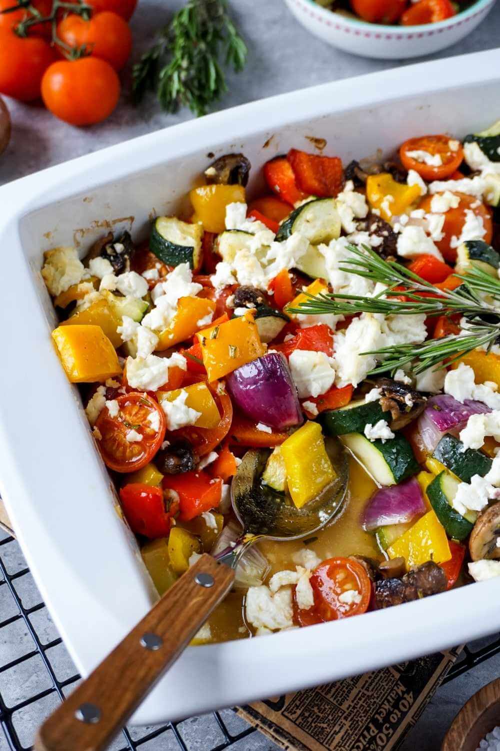 low carb Ofengem&uuml;se Feta