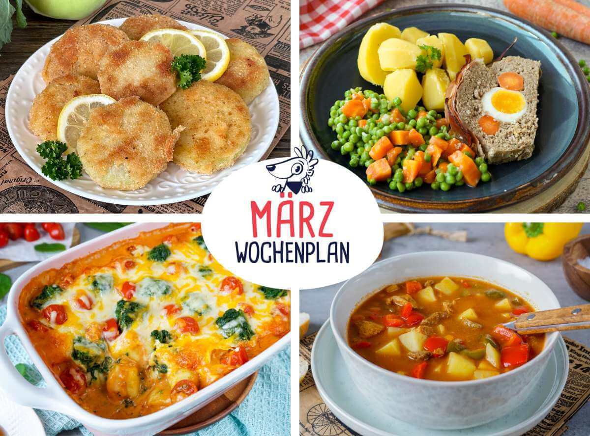 Wochenplan März Rezepte Wochenplan März Rezepte