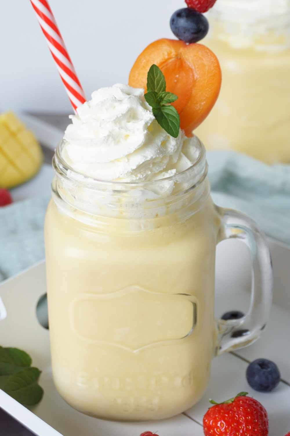 Mango Joghurt Shake im Glas