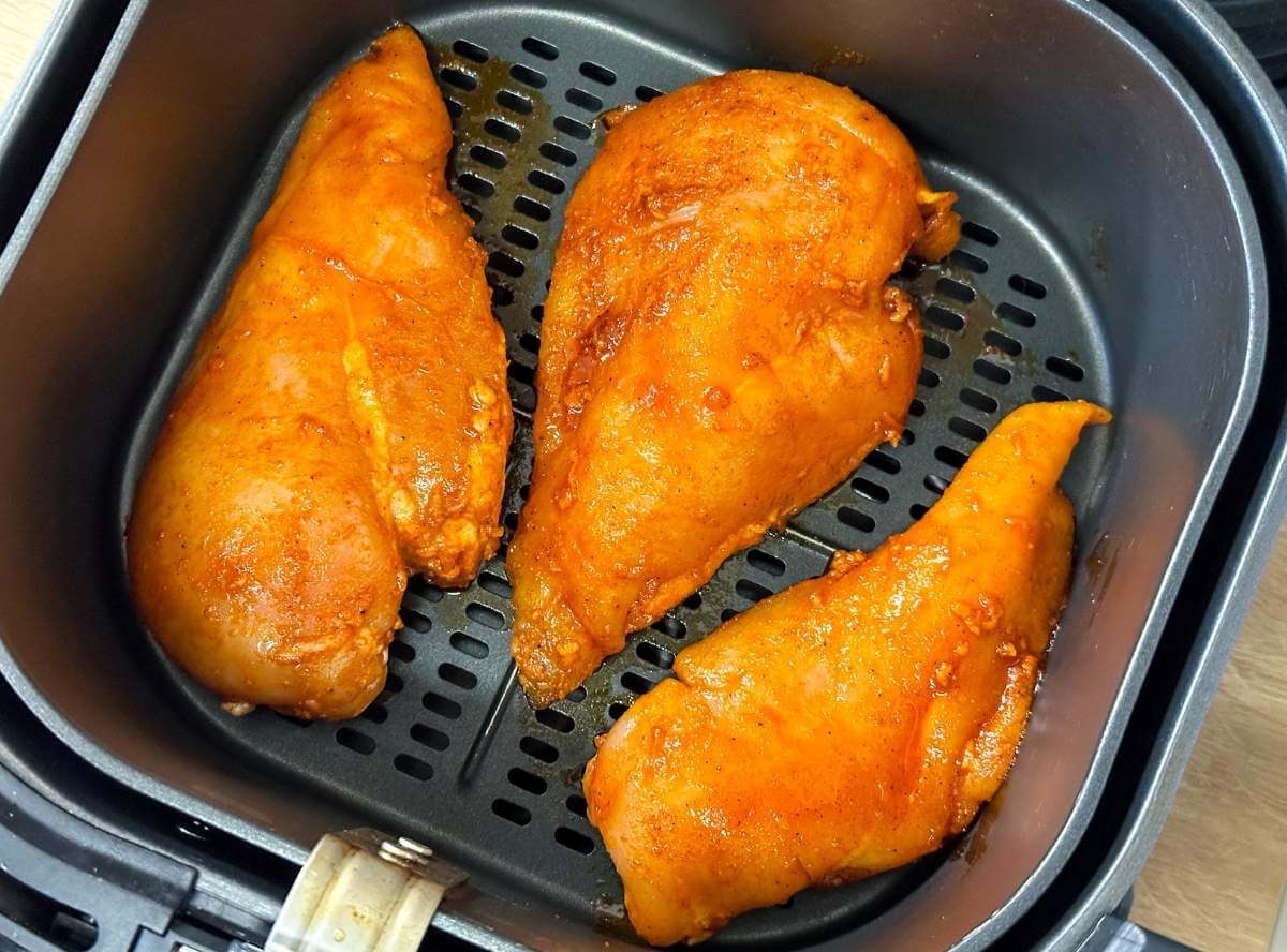 marinierte H&auml;hnchenbrust Hei&szlig;luftfritteuse