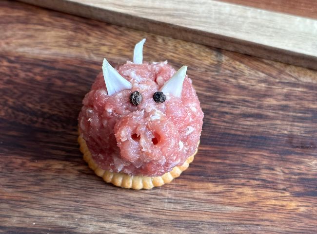 Mettschwein verzieren Mettschwein verzieren