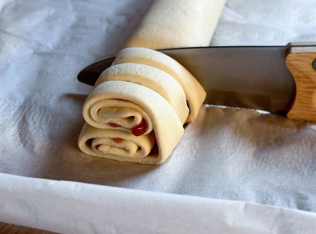Süße Schweineohren schneiden Süße Schweineohren schneiden