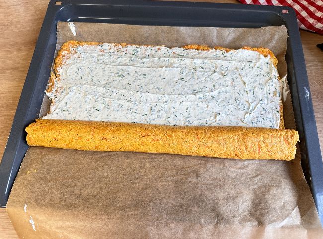 Möhrenrolle Low Carb Rezept Möhrenrolle Low Carb Rezept