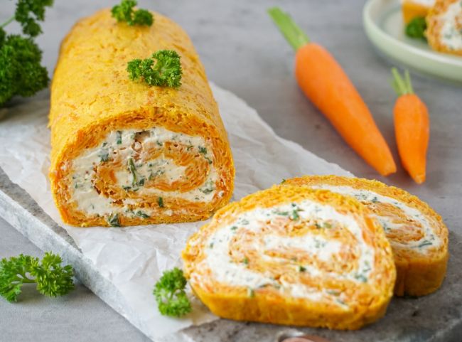 Möhrenrolle Vorspeise Ostern Möhrenrolle Vorspeise Ostern