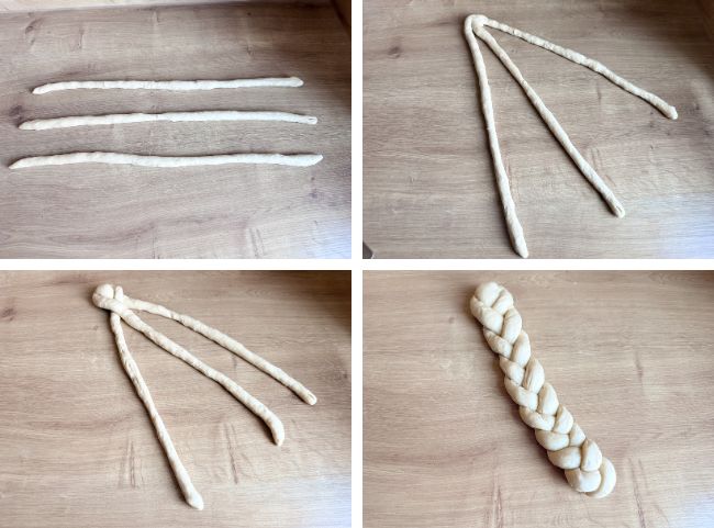 Neujahrsbrezel flechten