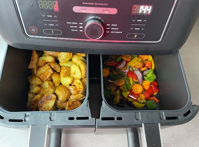 Ninja Doppelkammer Hei&szlig;luftfritteuse