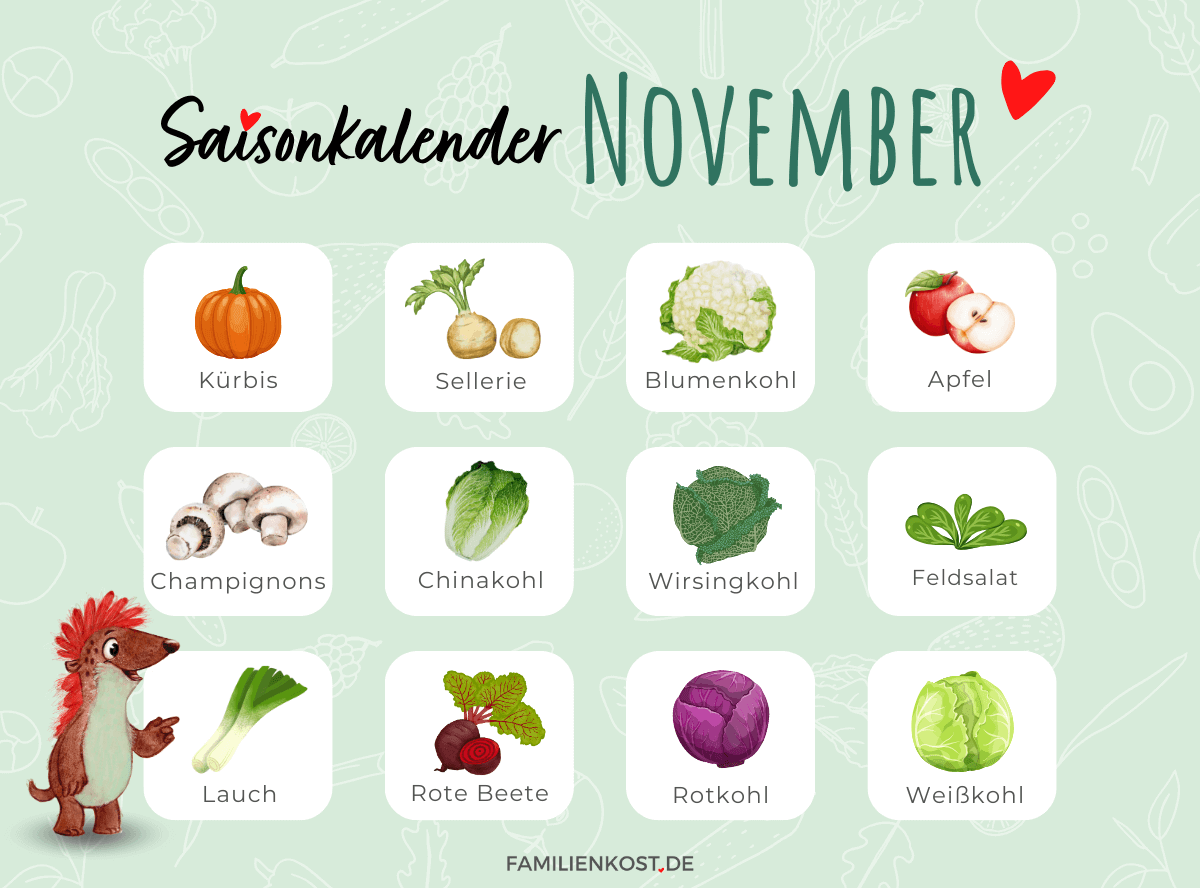 Saisonkalender November Saisonkalender November