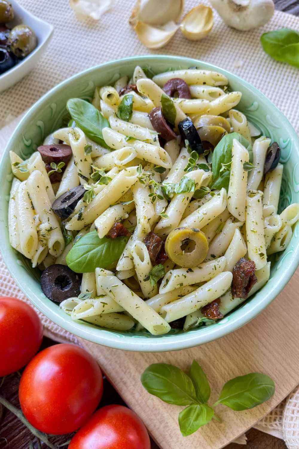 Knoblauch Nudelsalat Knoblauch Nudelsalat