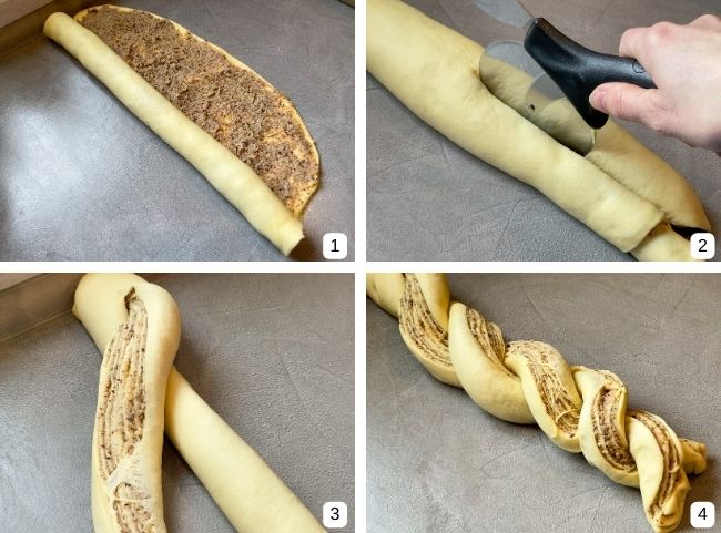 Nusszopf flechten Nusszopf flechten