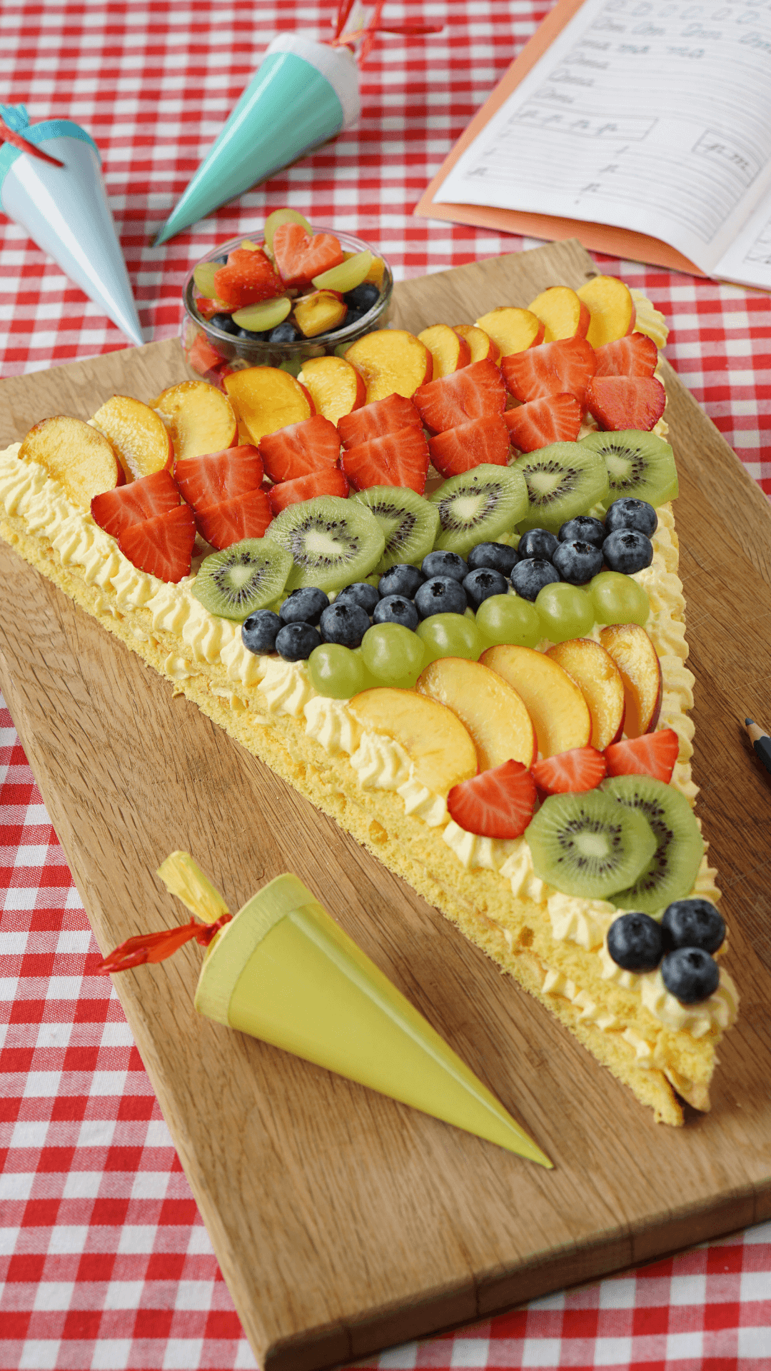 Obstkuchen zum Schulanfang Obstkuchen zum Schulanfang