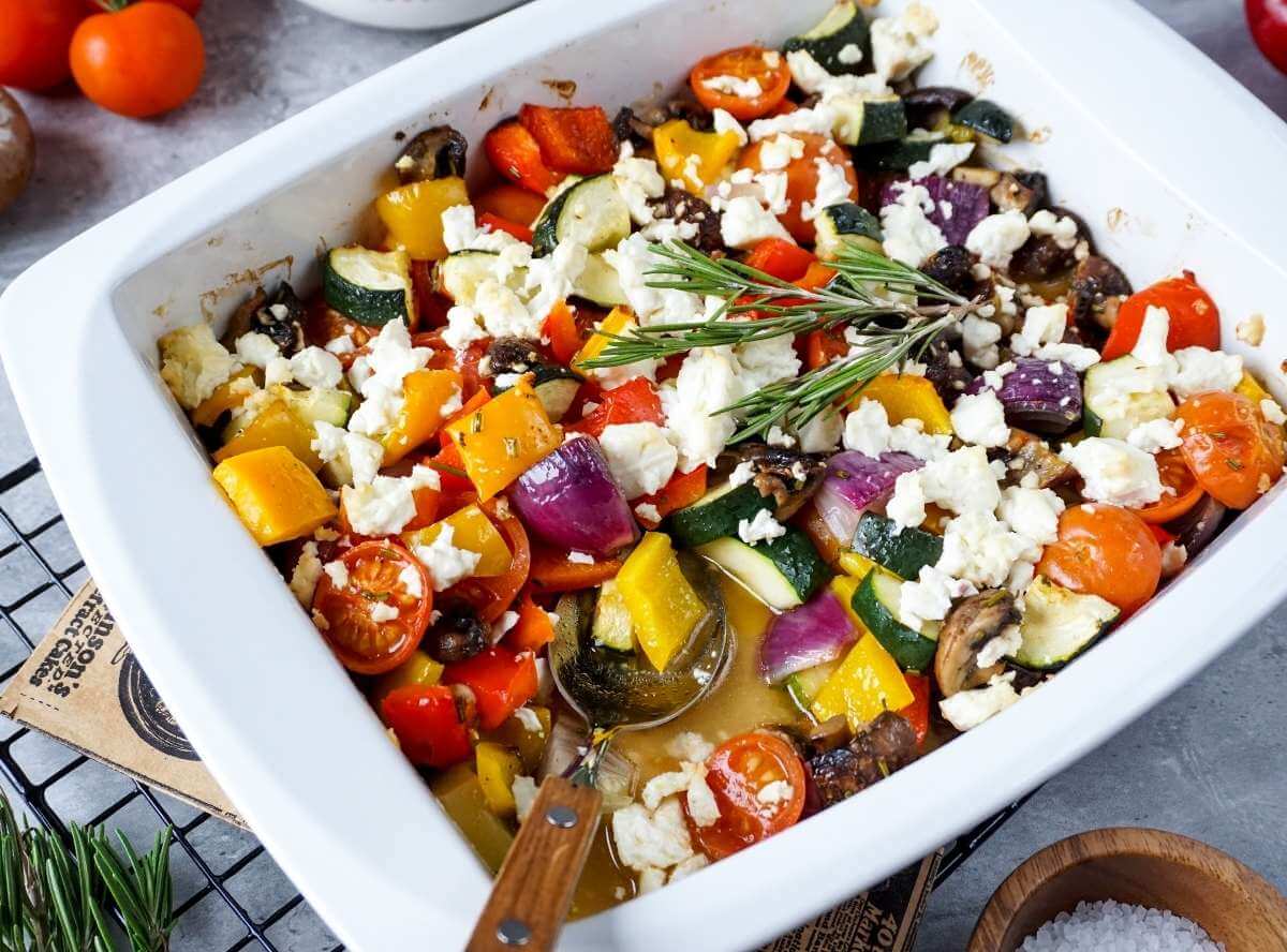 Ofengemüse mit Feta Ofengemüse mit Feta