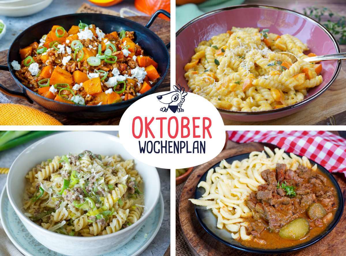 Wochenplan Oktober Rezepte Wochenplan Oktober Rezepte