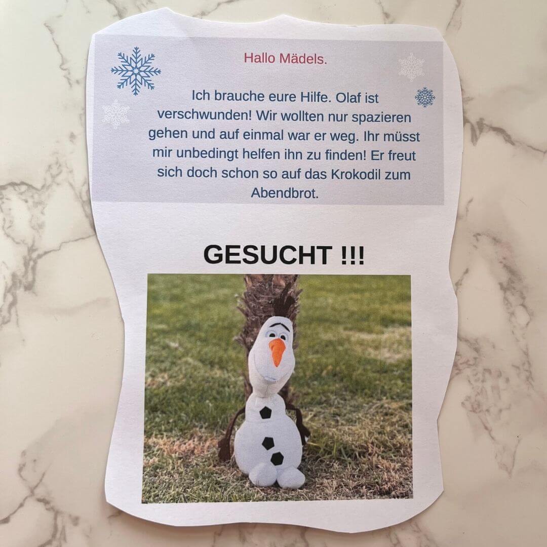 Olaf Schatzsuche Kindergeburtstag Olaf Schatzsuche Kindergeburtstag