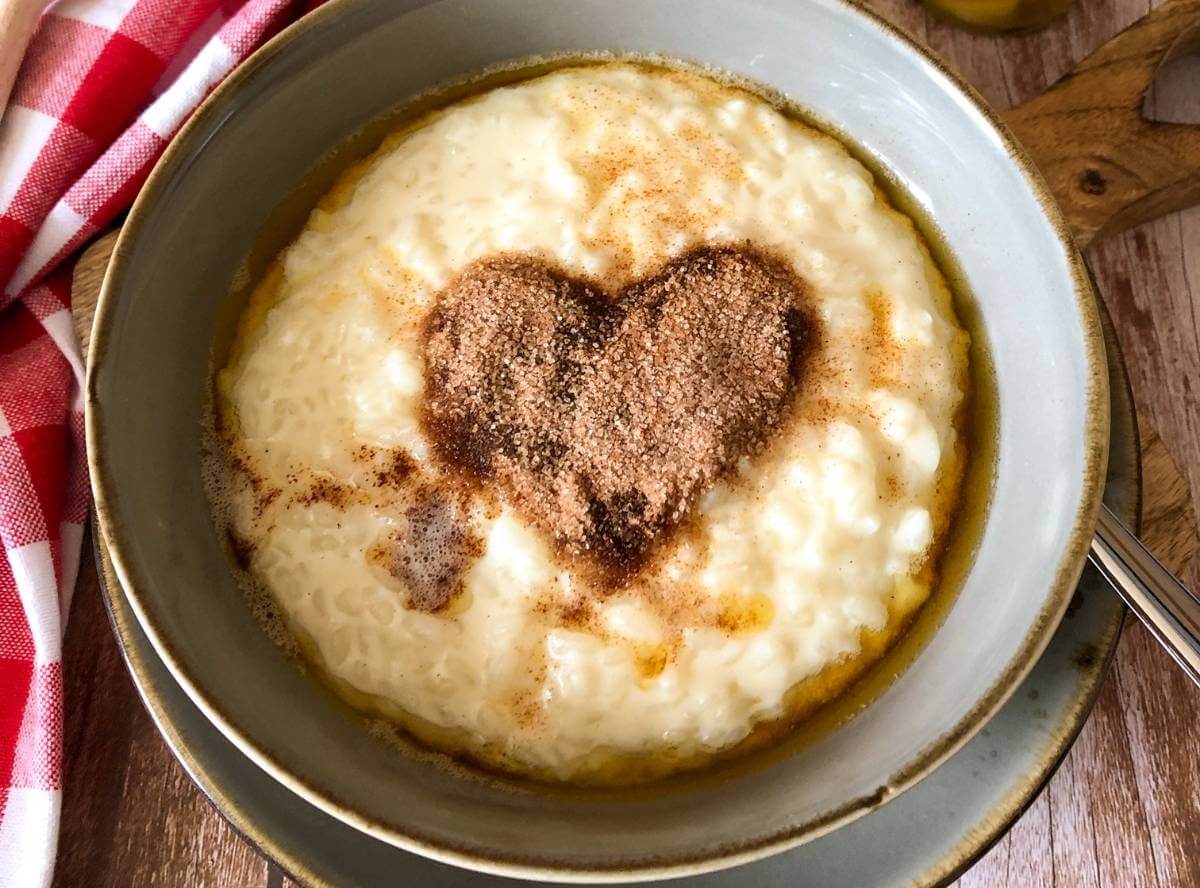 Omas Milchreis mit brauner Butter, Zucker und Zimt
