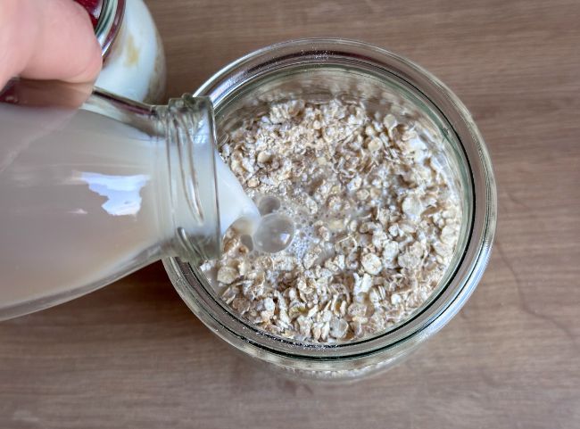 Overnight Oats mit Milch Overnight Oats mit Milch