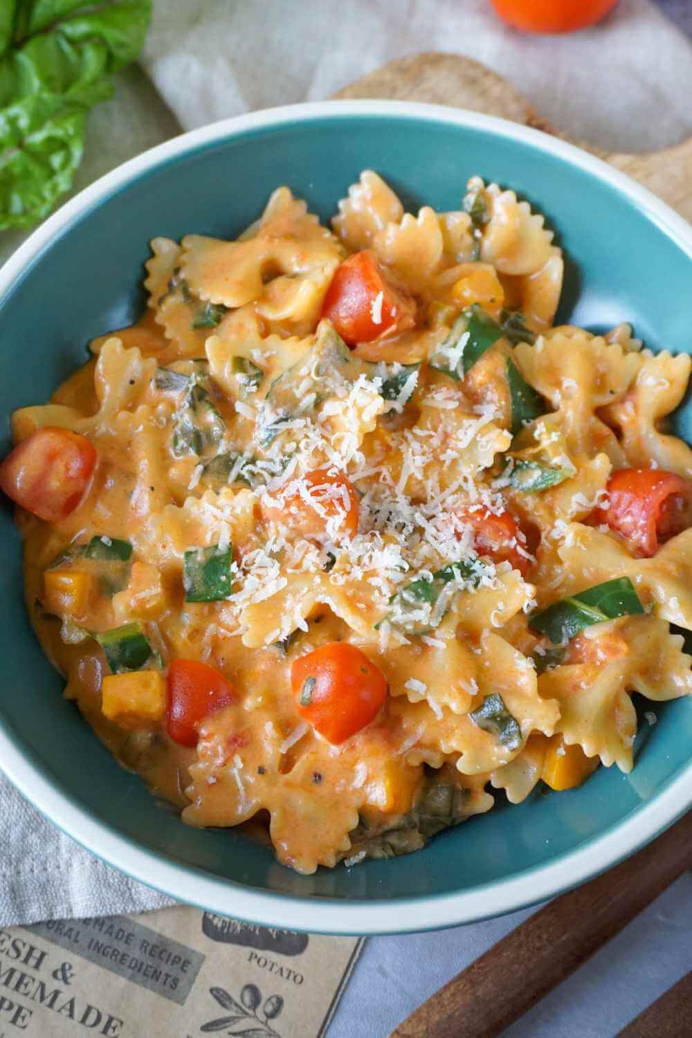 One Pot Pasta mit Mangold One Pot Pasta mit Mangold