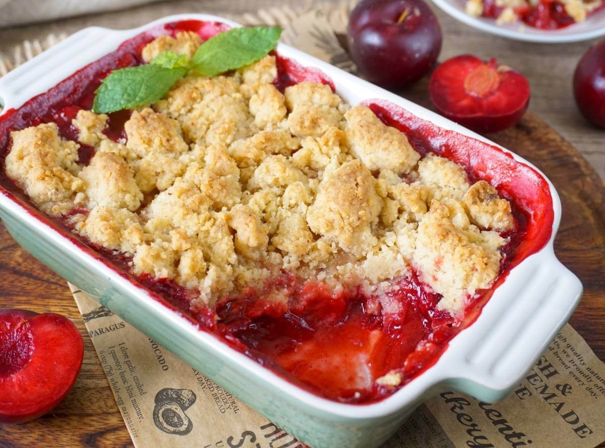 Pflaumen-Crumble - schnell & einfach
