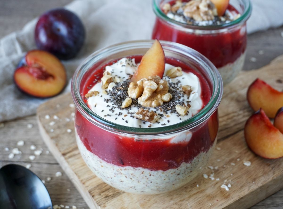 Pflaumen-Overnight-Oats