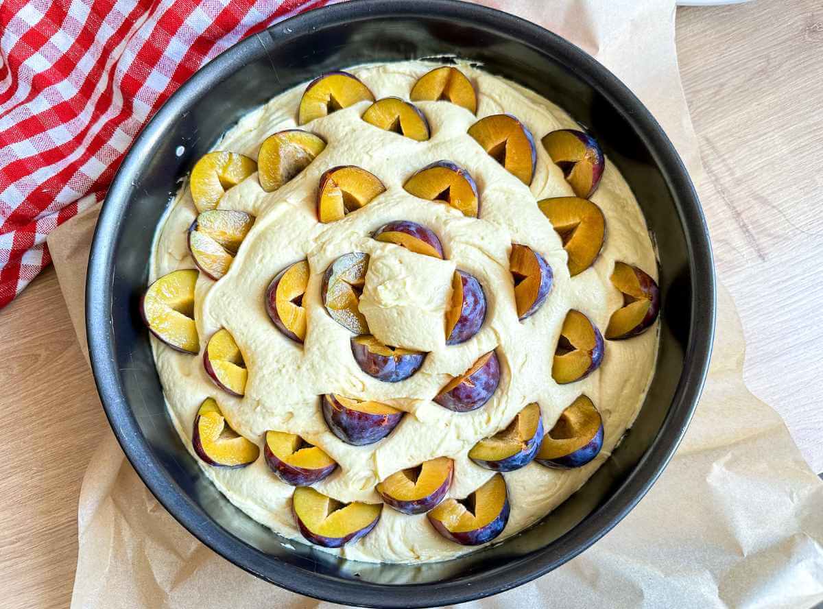 Pflaumenkuchen R&uuml;hrteig
