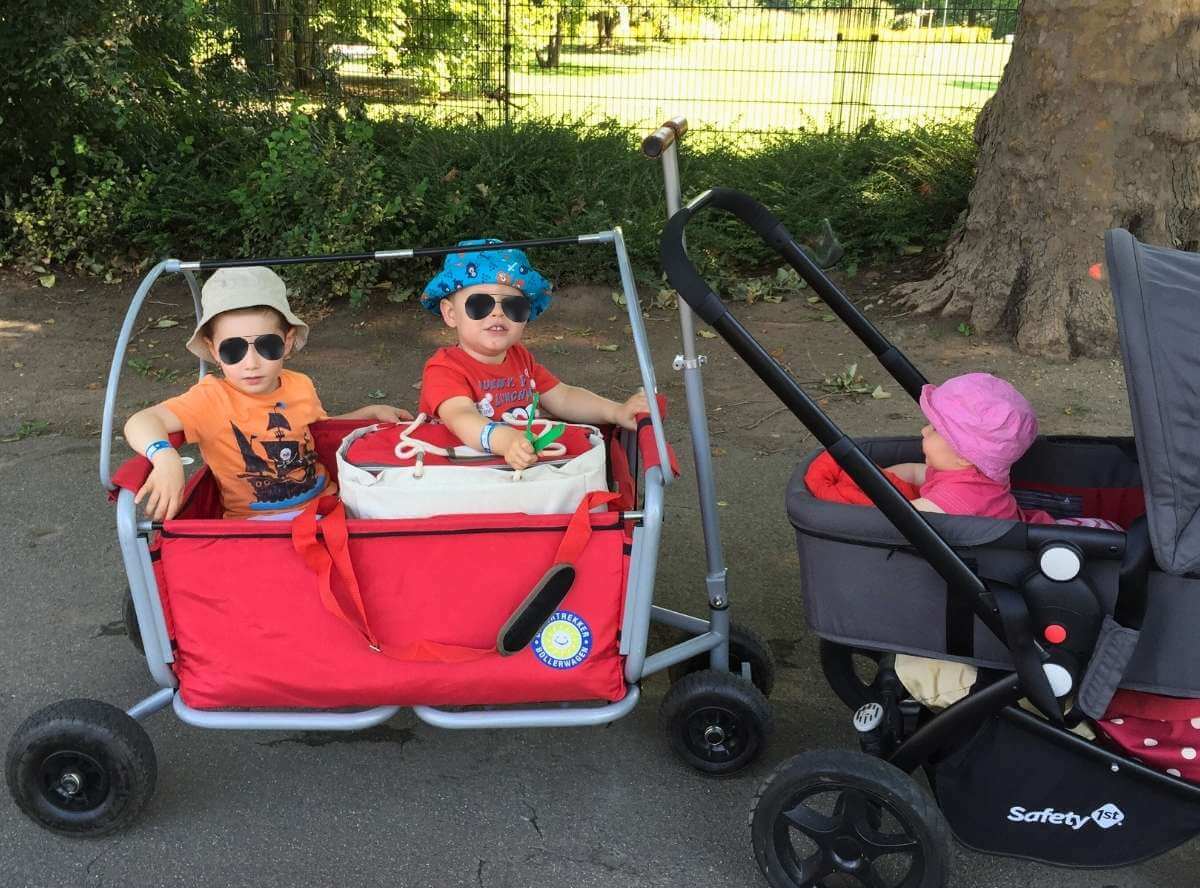 Picknick Kinder Bollerwagen