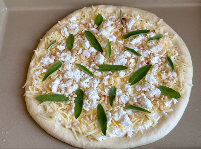 Pizza Bianca Belag Pizza Bianca Belag