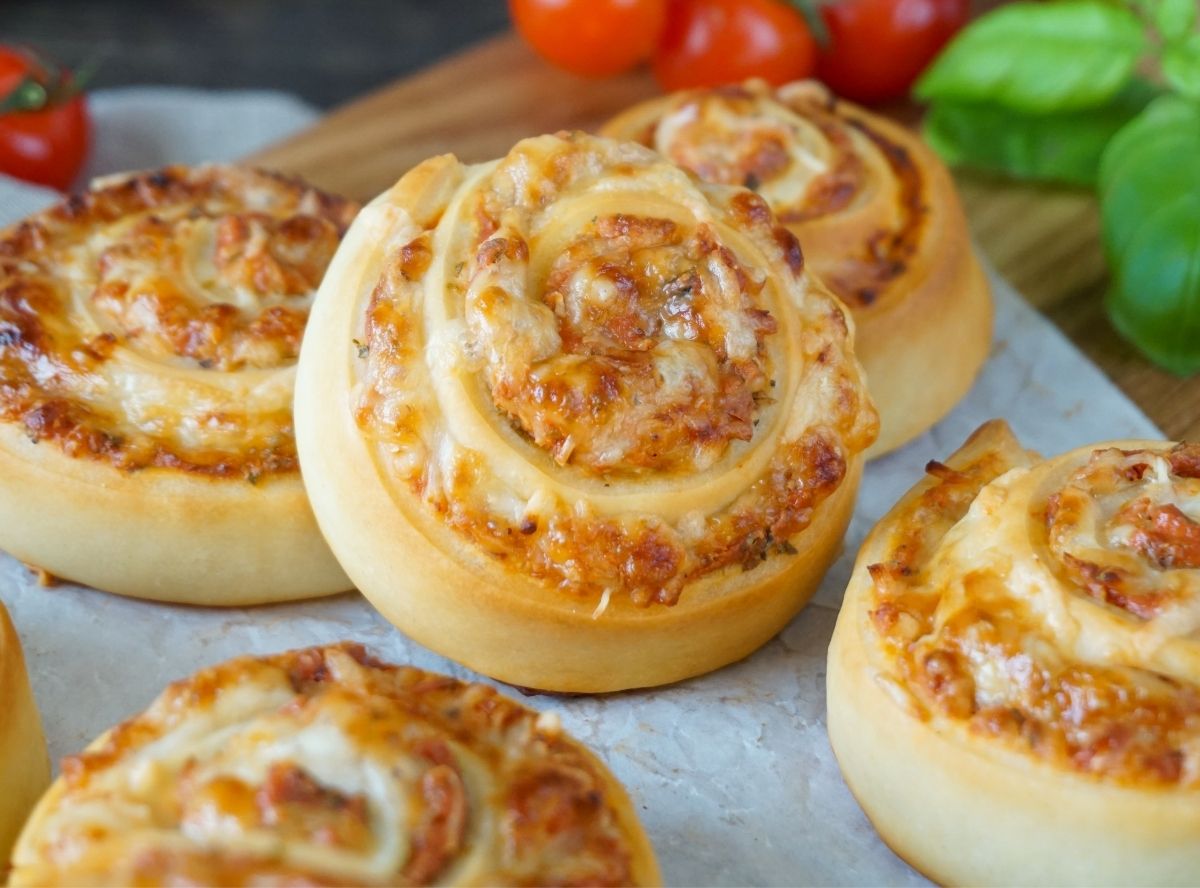 Schnelle Pizzaschnecken, die alle lieben