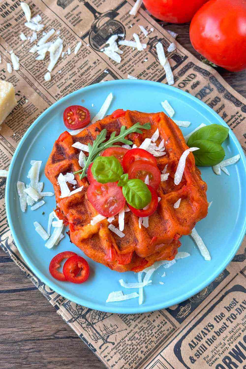 Pizzawaffeln Rezept Pizzawaffeln Rezept