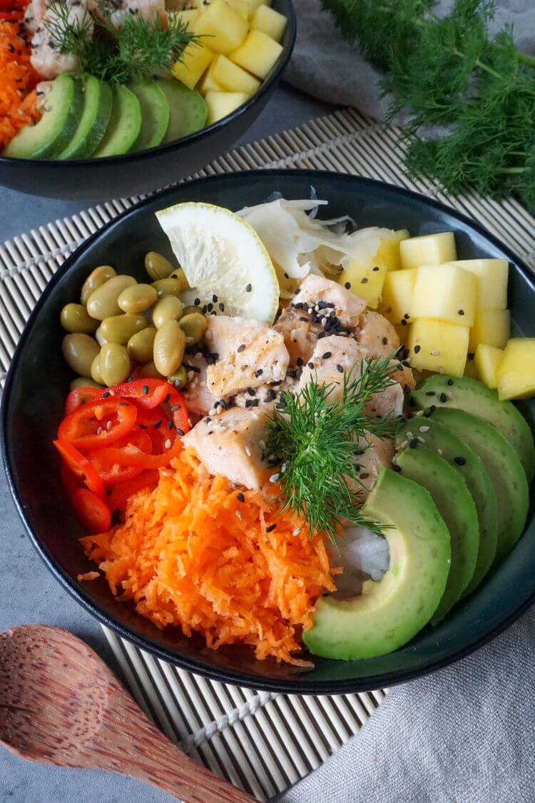 Poke Bowl mit Lachs Poke Bowl mit Lachs