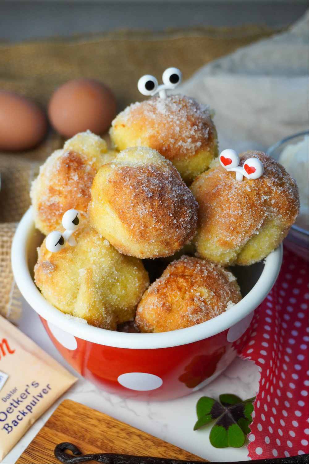 Quarkb&auml;llchen Hei&szlig;luftfritteuse Rezept