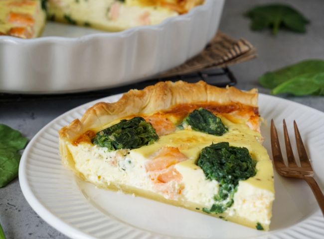Quiche mit Bl&auml;tterteig