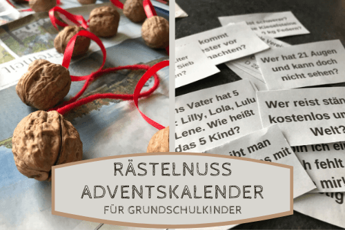 Adventskalender R&auml;tseln&uuml;sse f&uuml;r die Grundschule