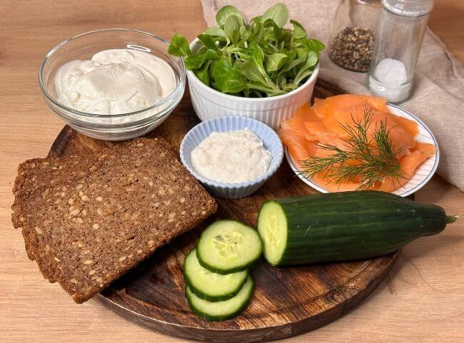 R&auml;ucherlachs Vorspeise Zutaten