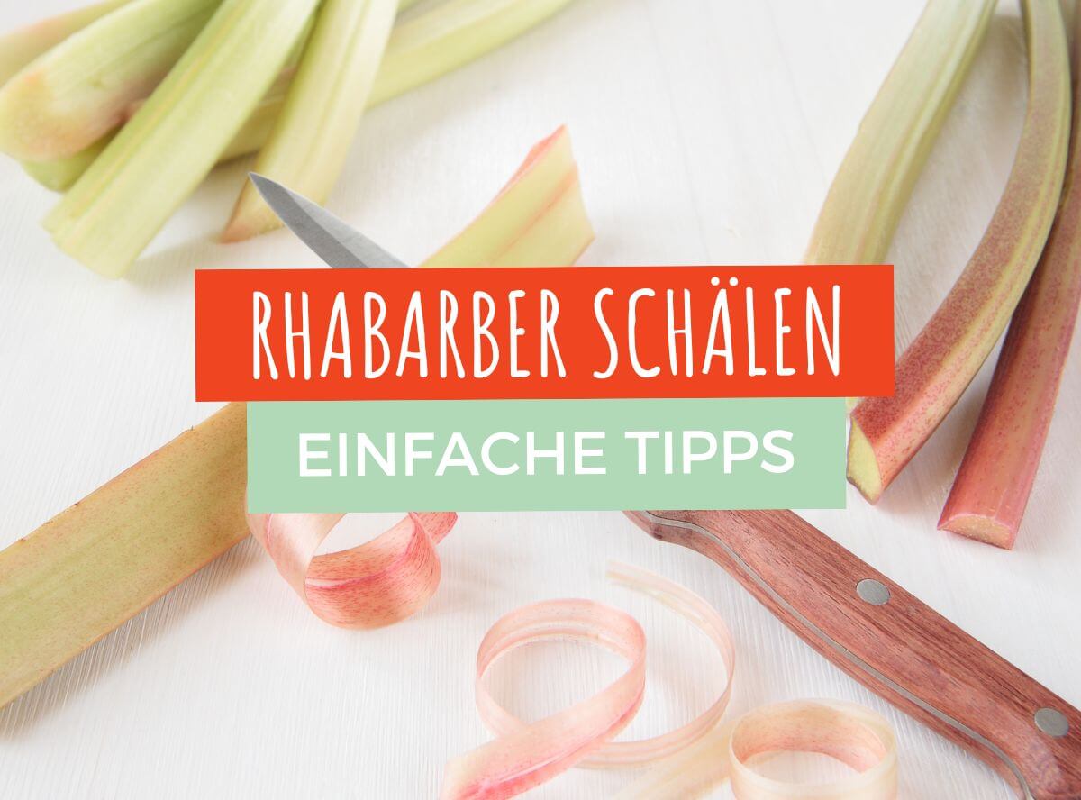 Rhabarber schälen Rhabarber schälen