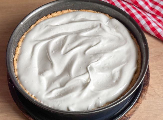 Rhabarberkuchen Baiser backen Rhabarberkuchen Baiser backen