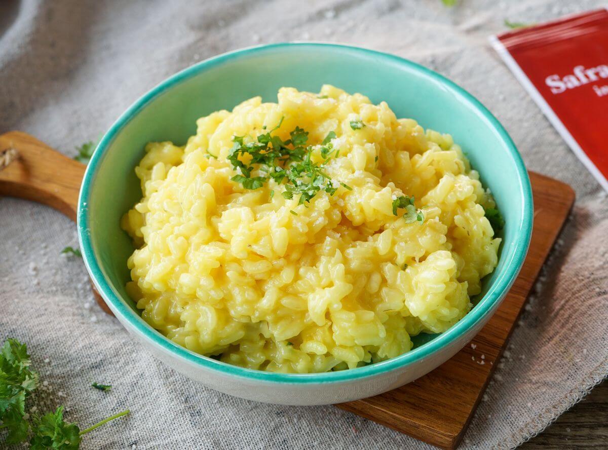 Klassisches Risotto Milanese mit Safran