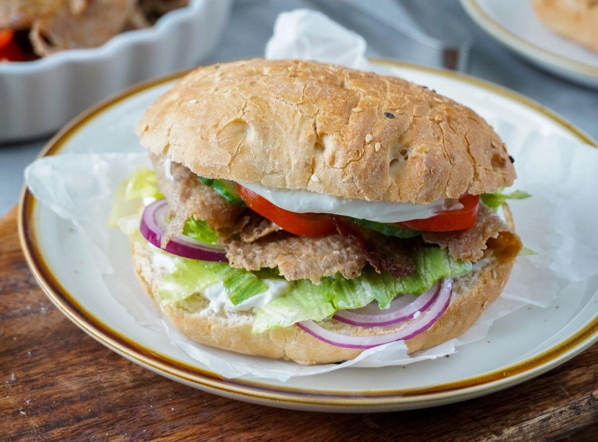 Roll-D&ouml;ner aus der Hei&szlig;luftfritteuse