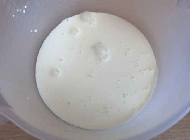 Sahne steif schlagen Rührbecher Sahne steif schlagen Rührbecher