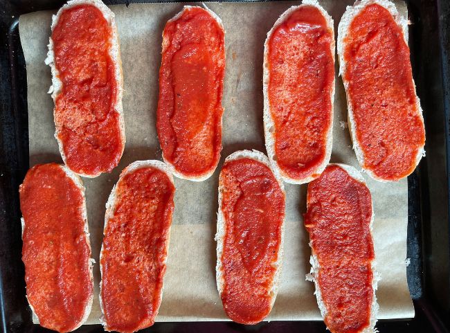 Salami Baguette selber machen Salami Baguette selber machen