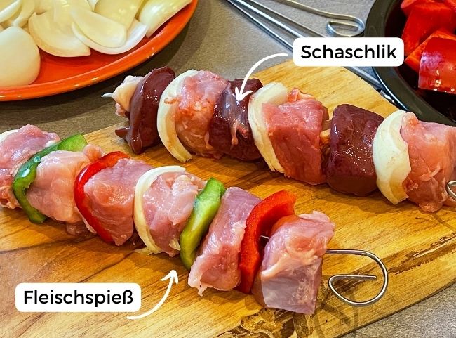 Schaschlik Fleischspie&szlig;