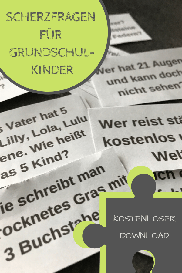 Scherzfragen f&uuml;r Kinder in der Grundschule