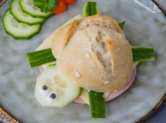 Schildkröten Brötchen für Kinder Schildkröten Brötchen für Kinder