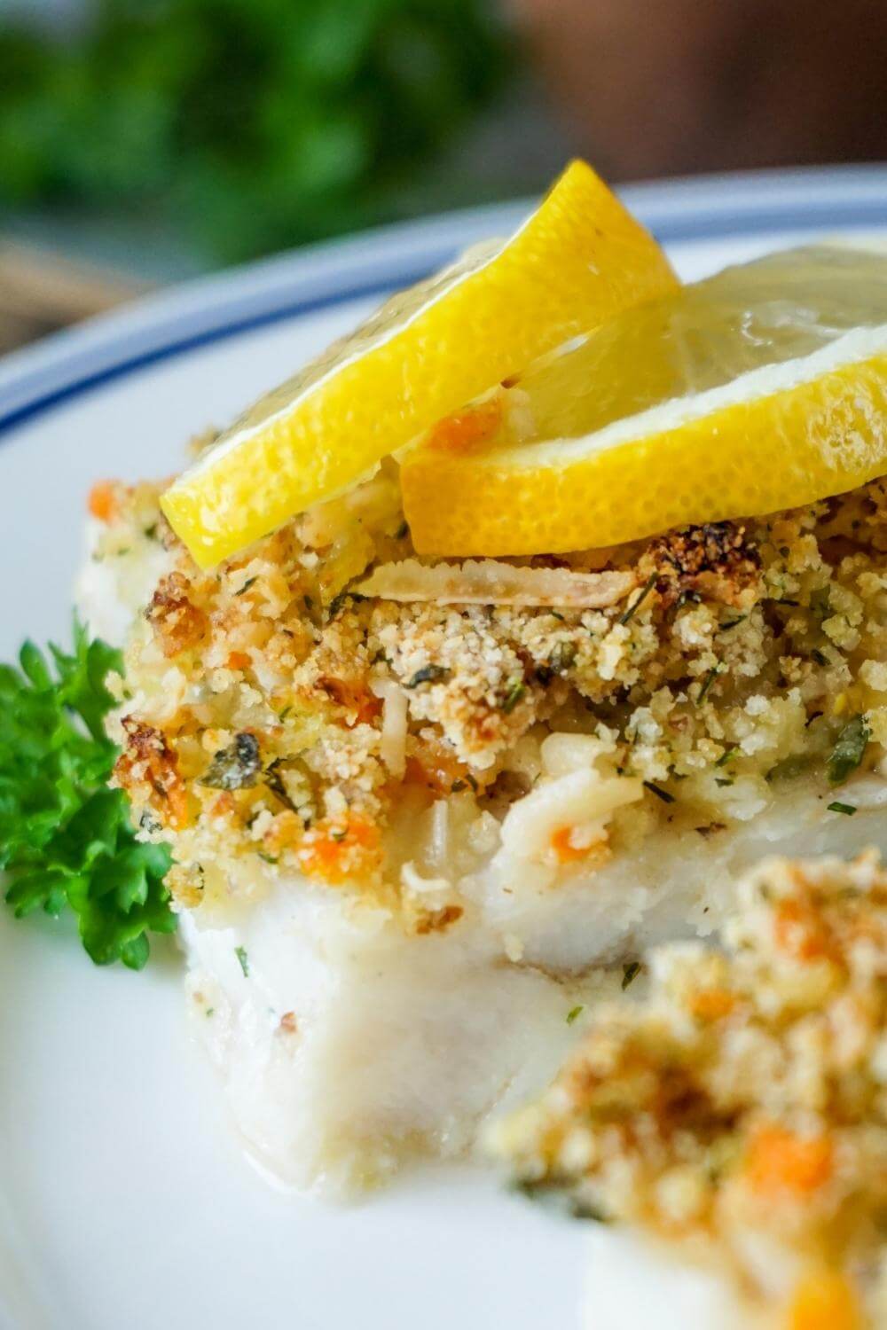 Überbackenes Fischfilet Bordelaise Art Überbackenes Fischfilet Bordelaise Art