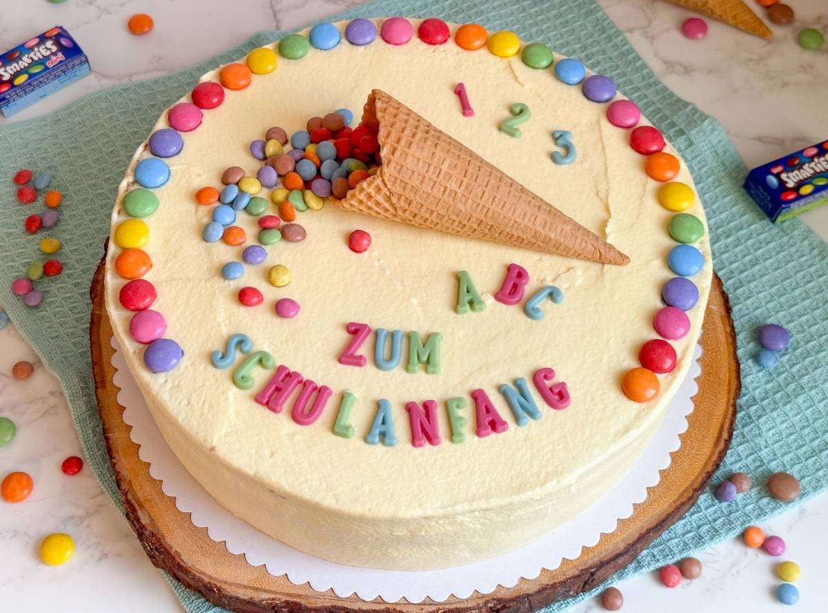 Schnelle Torte zur Einschulung