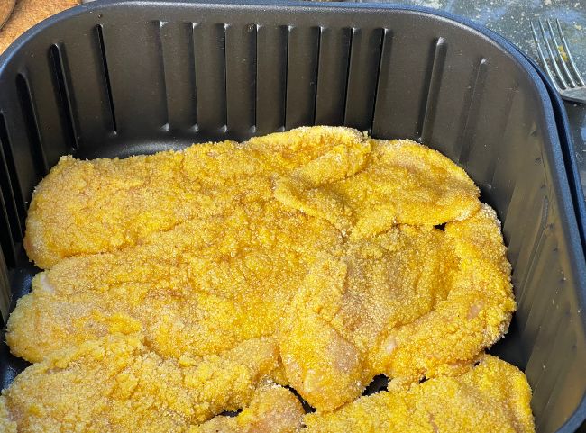 Schnitzel in der Hei&szlig;luftfritteuse