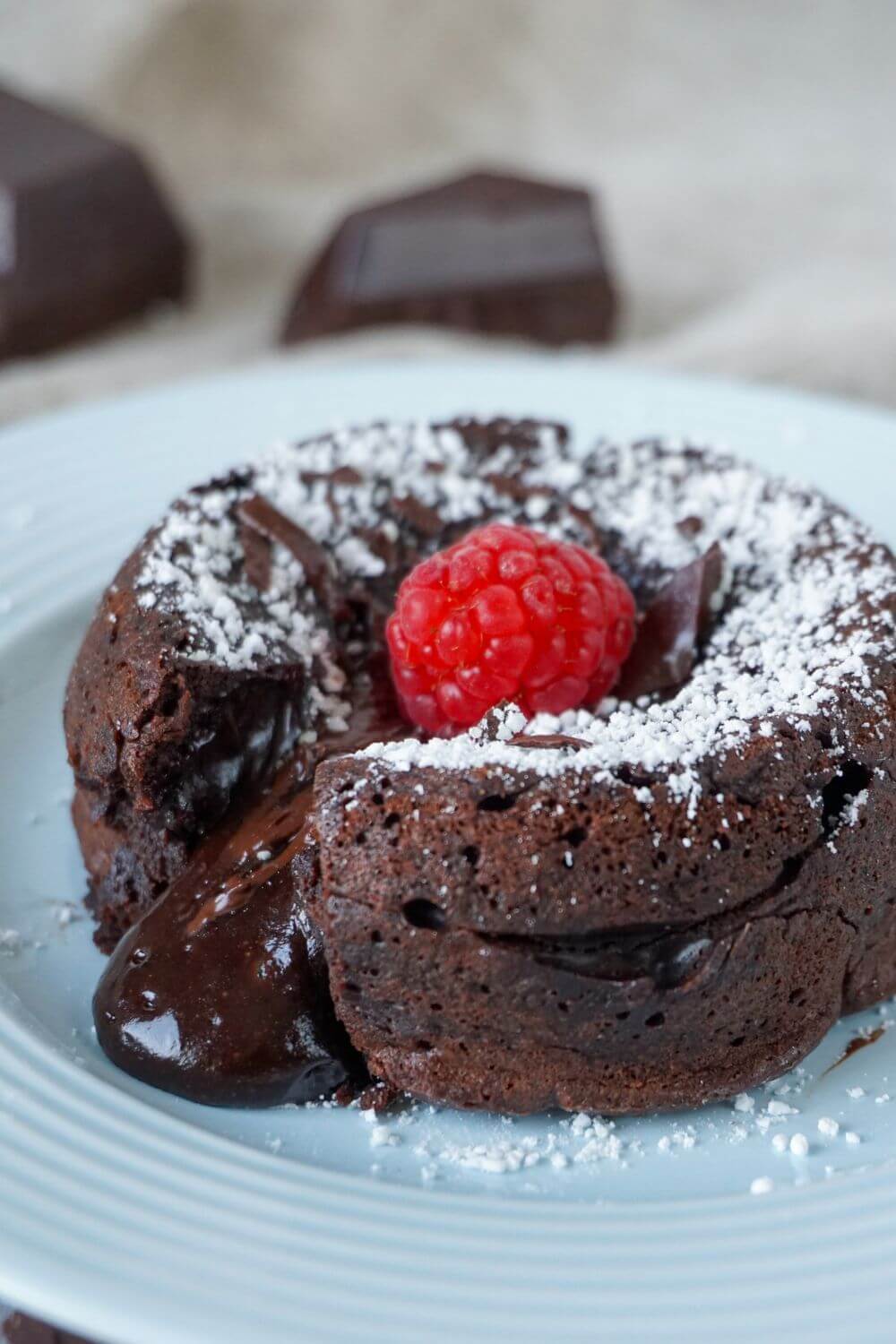 Schokokuchen mit flüssigem Kern (Lavakuchen) Schokokuchen mit flüssigem Kern (Lavakuchen)
