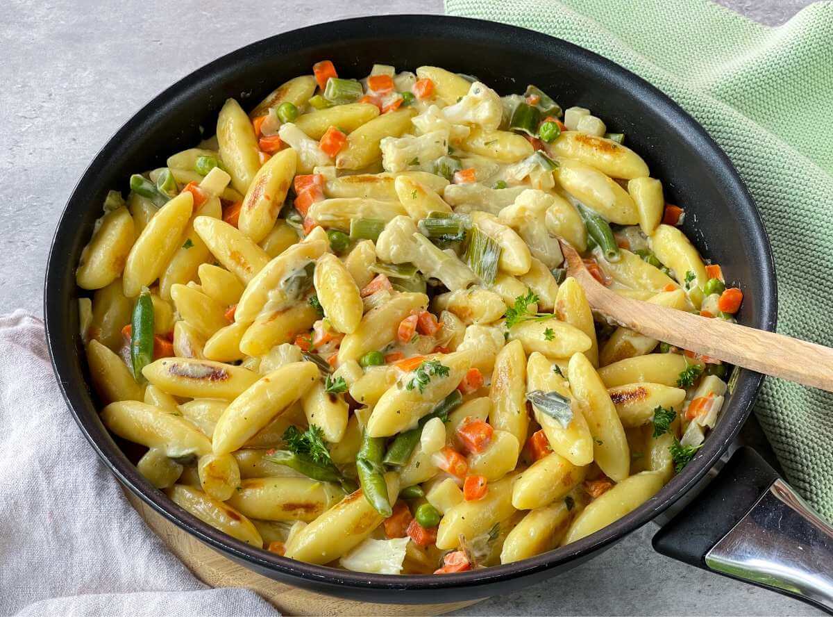 Schupfnudeln mit Gemüse - Blitzrezept