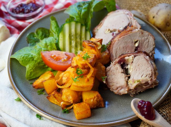 Schweinefilet im Speckmantel Hei&szlig;luftfritteuse