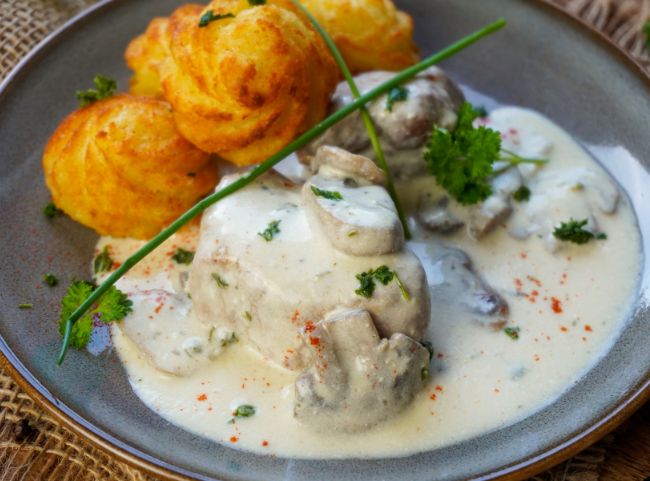 Schweinemedaillons Pilzrahmso&szlig;e